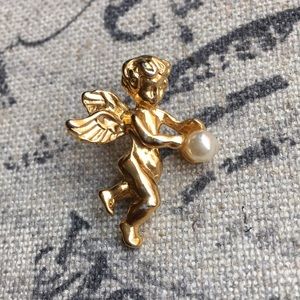 Gold Tone Angle Pin